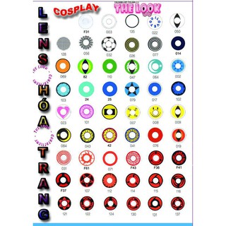 Combo lens cosplay + khay gương + nước ngâm