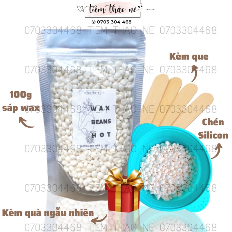 COMPO MINI Sáp Wax Lông Cao Cấp &amp; Chén Silicon Nấu Sáp Wax Lông Nóng