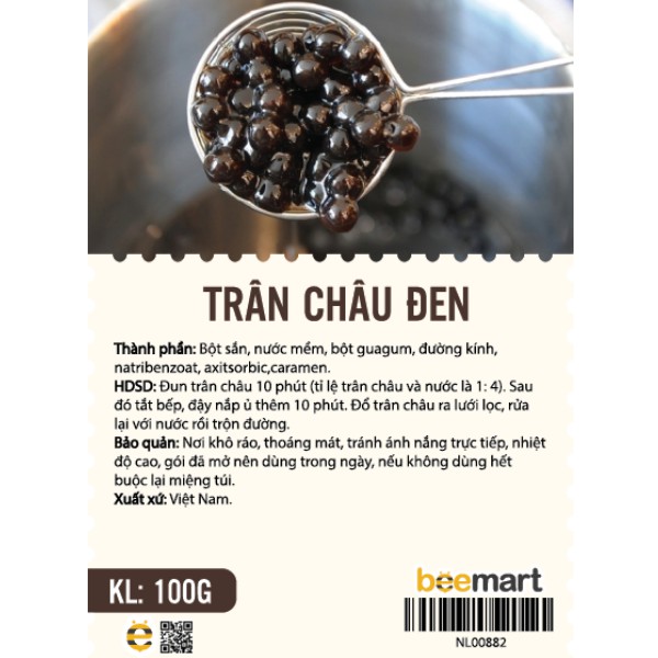 Trân châu đen 200g