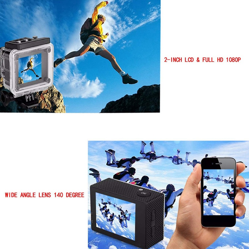 Camera hành trình độ phân giải 1080P 12MP Ultra Full HD WiFi 30M/98Ft 140 độ
 | BigBuy360 - bigbuy360.vn