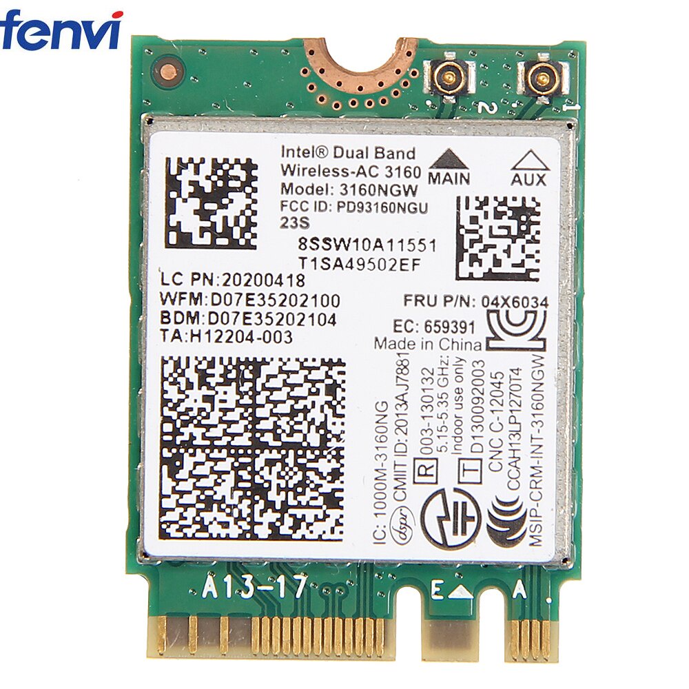 Card WIFI Intel 7260NGW / intel N 7260 / Intel AC 8260ngw /  Intel AC 8265ngw .khe M2sata cho laptop - Thiết bị thu wifi