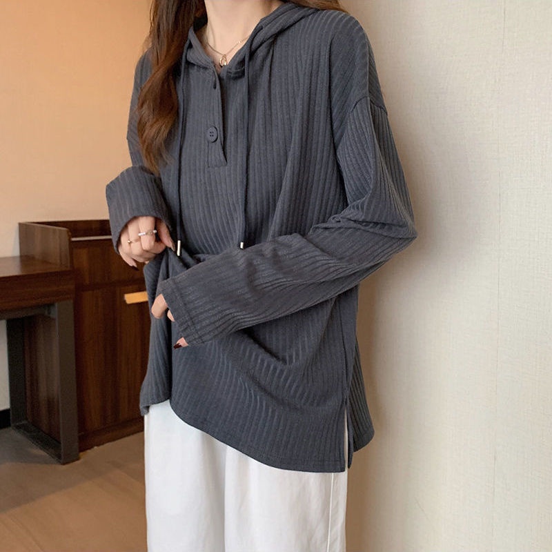 Áo Hoodie Nữ Tay Dài Dáng Rộng Mới