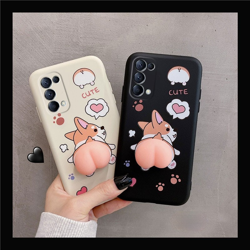 3D Cute corgi butt soft phone case for cho IPHONE 6 6s 7 8 plus X XR XS MAX 11 pro max 12 mini back cover | BigBuy360 - bigbuy360.vn