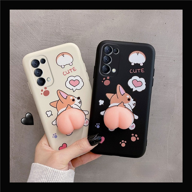 3D Cute corgi butt soft phone case for cho IPHONE 6 6s 7 8 plus X XR XS MAX 11 pro max 12 mini back cover