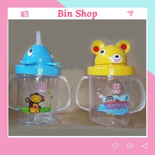 Bình Tập Uống Nước Cho Bé Bin Shop Nhựa Việt Nhật 250ml