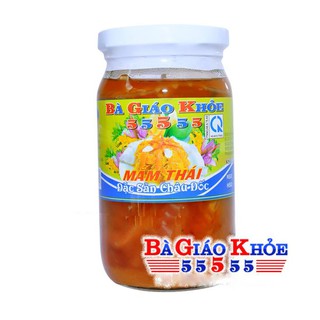 [ĐẶC SẢN AN GIANG] Mắm thái cá lóc & đu đủ thương hiệu Bà Giáo Khỏe 55555 hủ 500Gram - Hàng chính hãng