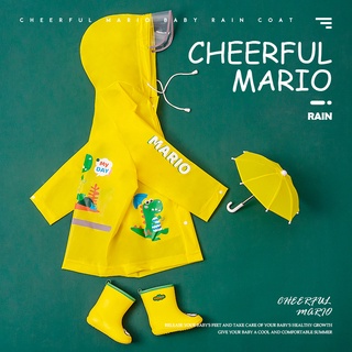 2022 mới cheerful mario áo mưa cho bé - ảnh sản phẩm 4