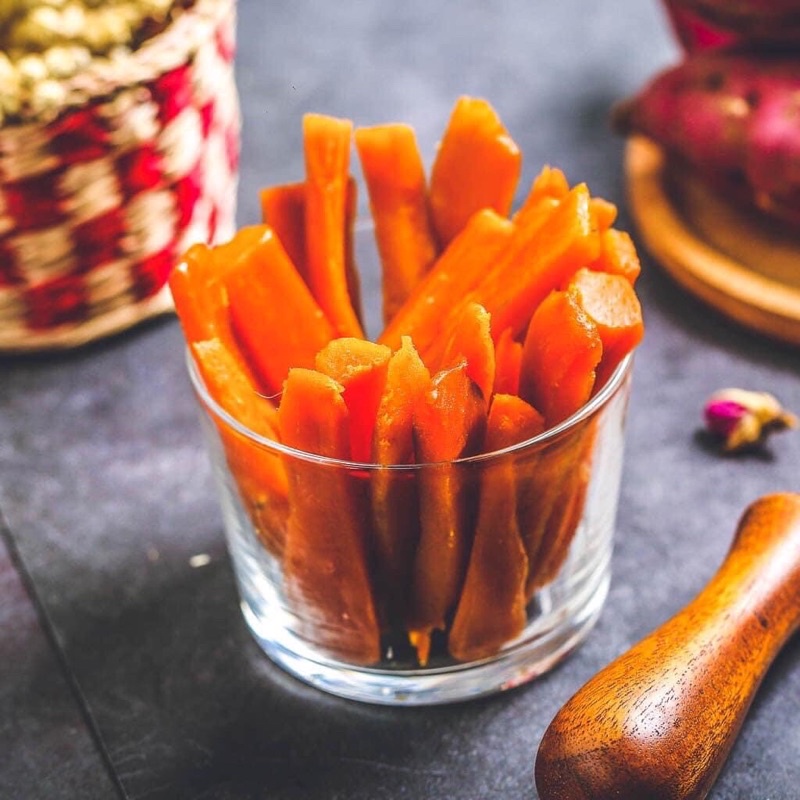 Khoai lang mật sấy dẻo Đà Lạt túi hút chân không 500gr🍠🍠