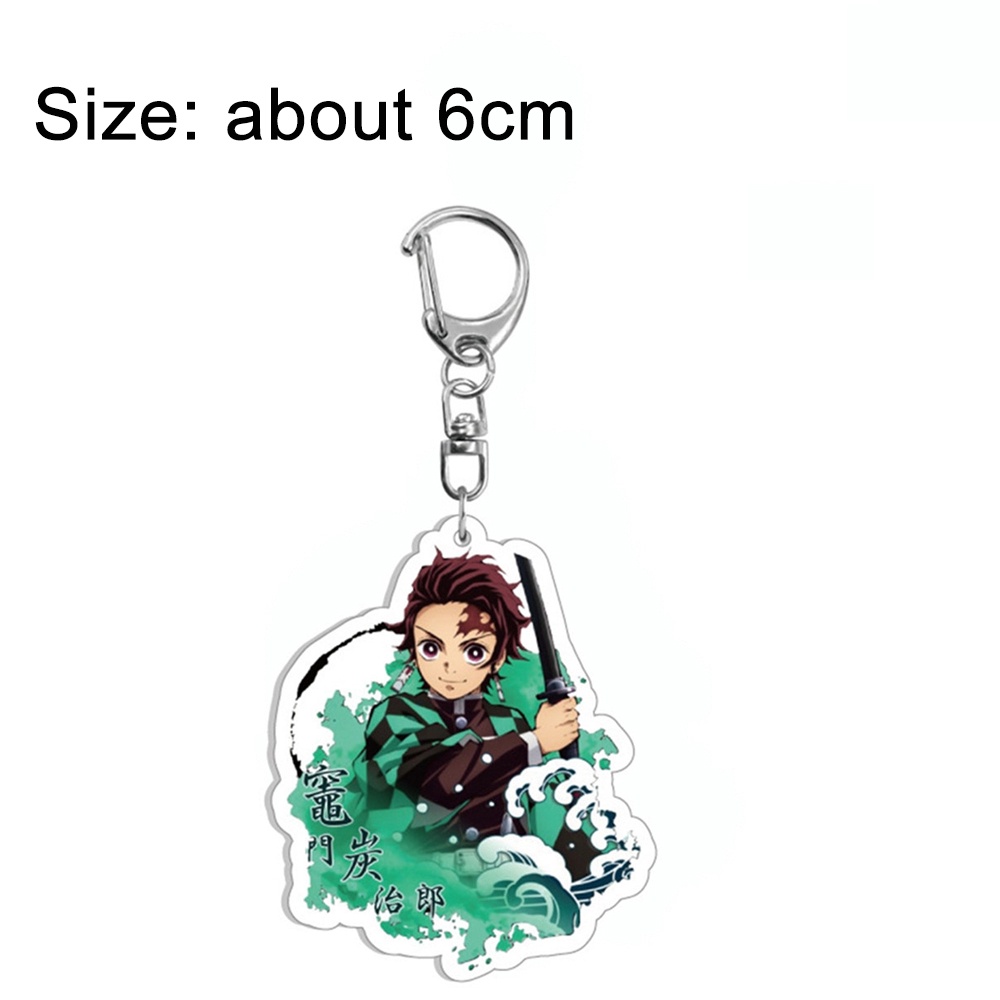 Móc khóa nhựa acrylic hình nhân vật hoạt hình demon slayer