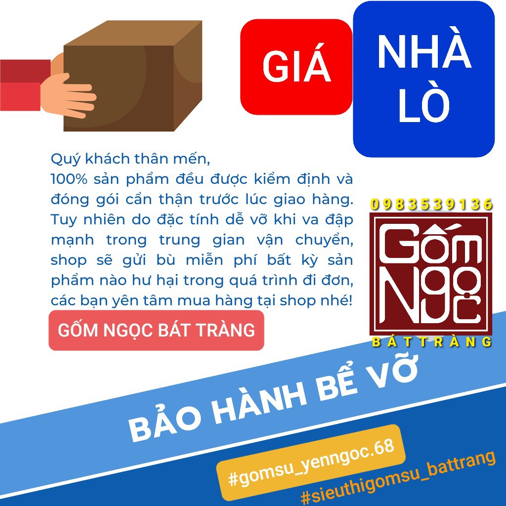 BỘ ĐỒ ĂN HOA MẶT TRỜI, BÁT ĐĨA GỐM SÚ BÁT TRÀNG