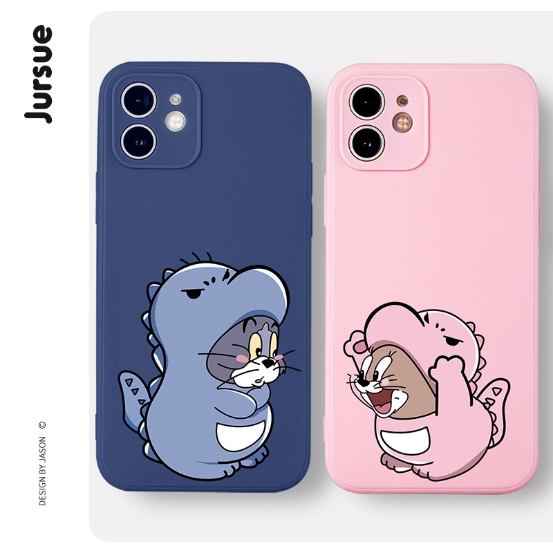 Ốp điện thoại JURSUE hoạt hình cặp đôi dễ thương đẹp độc lạ hình bựa thumbnail