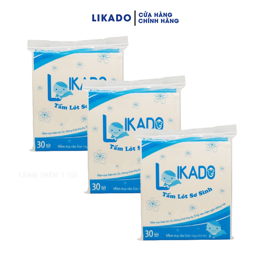 Miếng lót phân su cho bé LIKADO 3 lớp (1 túi)