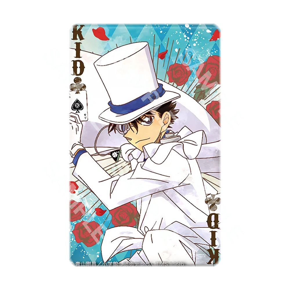 Ảnh card bo góc in hình DETECTIVE CONAN ver POKER - Thám Tử Lừng Danh thẻ bo viền 5*8cm 1 tấm