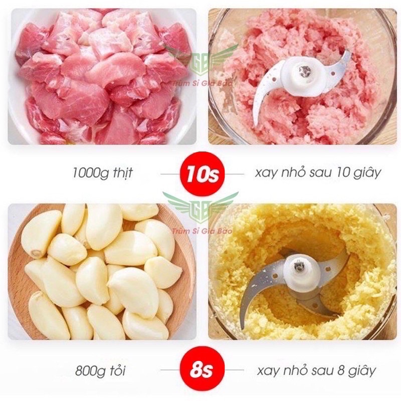 Máy xay thịt  đa năng cối Inox 4 lưỡi,công suất 250W
