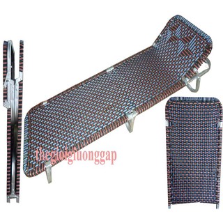 Giường Gấp Văn Phòng khung vuông tiết diện 25 x25cm