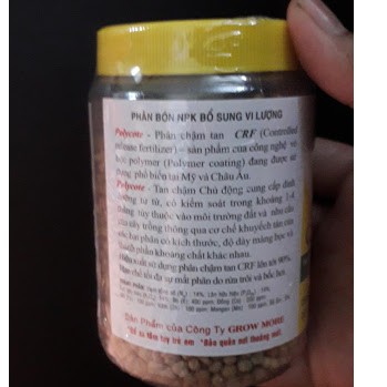 Phân tan chậm hữu cơ cá Profish chile 200g cho xương rồng sen đá, cay trồng trong nhà (viên tròn màu đen)