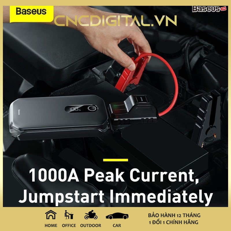 Bộ kích bình dùng cho xe hơi Baseus Super Energy Pro Car Jump Starter (5V/3A, 3in1, 12000mAh Power Bank, 1000A)