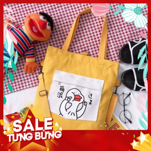 [FREE SHIP]  Túi Tote Con Ngỗng - Q.ỉn Store - Q.ỉn Store
