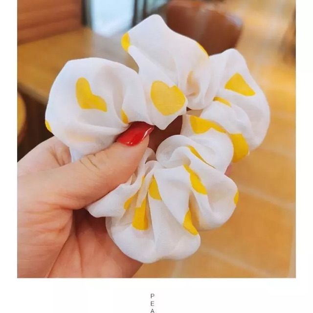 Cột tóc scrunchies dễ thương dây buộc tóc