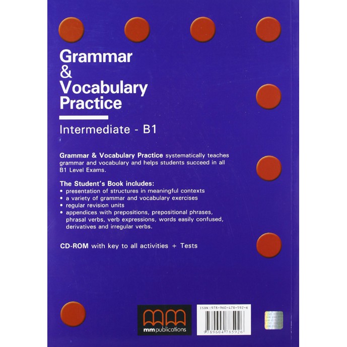Sách - MM: Grammar &amp; Vocabulary Practice Intermediate B1 (Student's Book) - Ngữ pháp và Từ vựng tiếng Anh