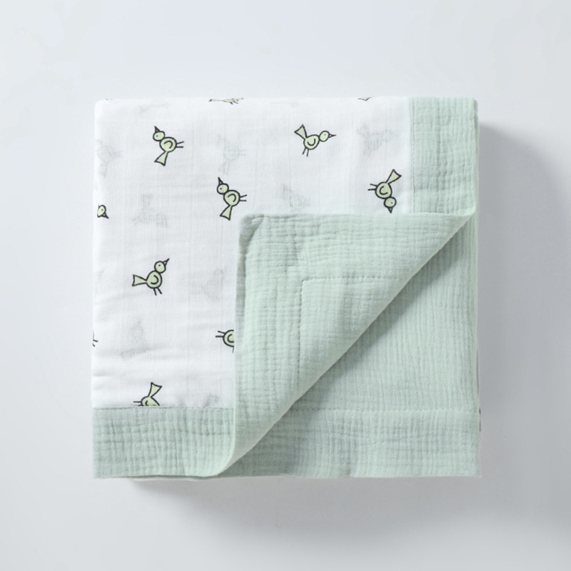 Khăn Tắm Cotton Sáu Lớp 120x120cm Mềm Mại Dành Cho Bé Sơ Sinh