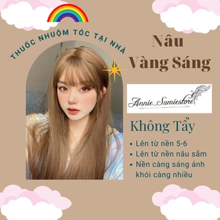 Thuốc nhuộm tóc màu nâu vàng sáng/không tẩy