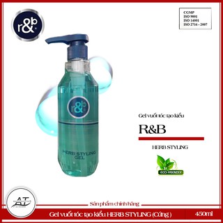 Gel vuốt tóc tạo kiểu Hàn Quốc rb Herb Styling 450ml