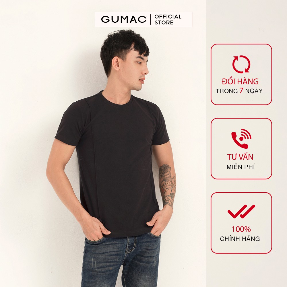 [Mã WABRGD12 giảm 10% đơn 250K] Áo thun nam cá sấu in GUMAC đủ màu đủ size, thiết kế basic ATNB140 | BigBuy360 - bigbuy360.vn