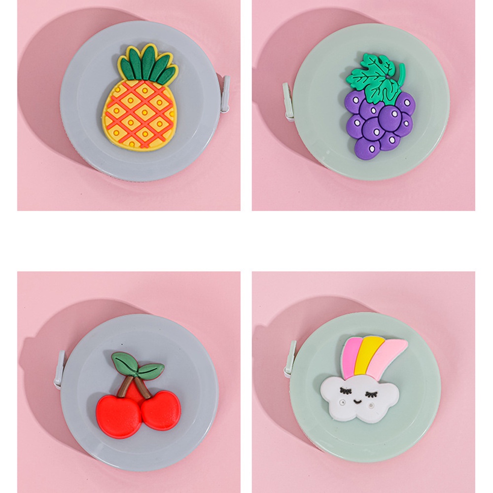 1 Thước Dây Mềm Họa Tiết Trái Cây Hoạt Hình Màu Ngẫu Nhiên Màu Sắc