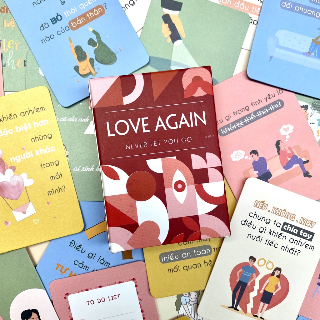Bộ bài tình yêu "LOVE AGAIN" dành cho cặp đôi hoặc vợ chồng - Thấu hiểu cảm xúc, kết nối trái tim | Ghiền Mystery