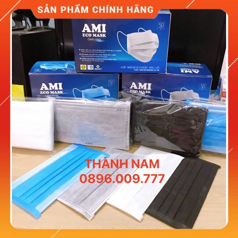 ⚡Hộp 50 cái Khẩu trang y tế 4 lớp chuẩn hiệu AMI🍀