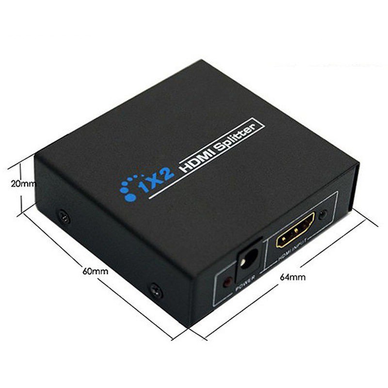 Bộ Chia HDMI 1 ra 2 Cổng Kết Nối Máy Tính Ra Hai Màn Hình Chiếu Cùng Lúc – HDMI Splitter 1x2