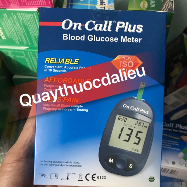 ✅MÁY THỬ ĐƯỜNG HUYẾT ON CALL PLUS (tặng 25 que thử)