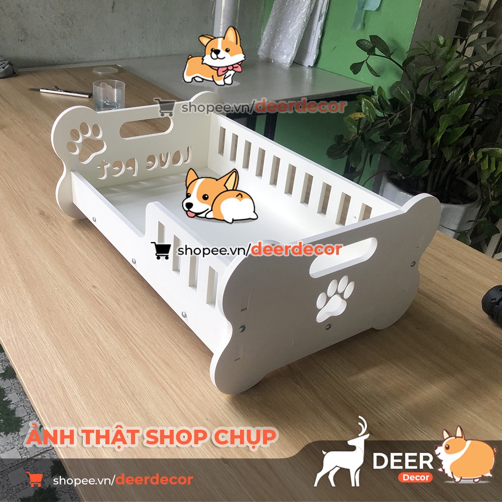 Giường Ngủ Cho Thú Cưng - Giường Ngủ Chó Mèo Sang Chảnh - Deer Decor - Petbed1