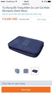 Túi đựng đồ trang điểm mini, túi du lịch
