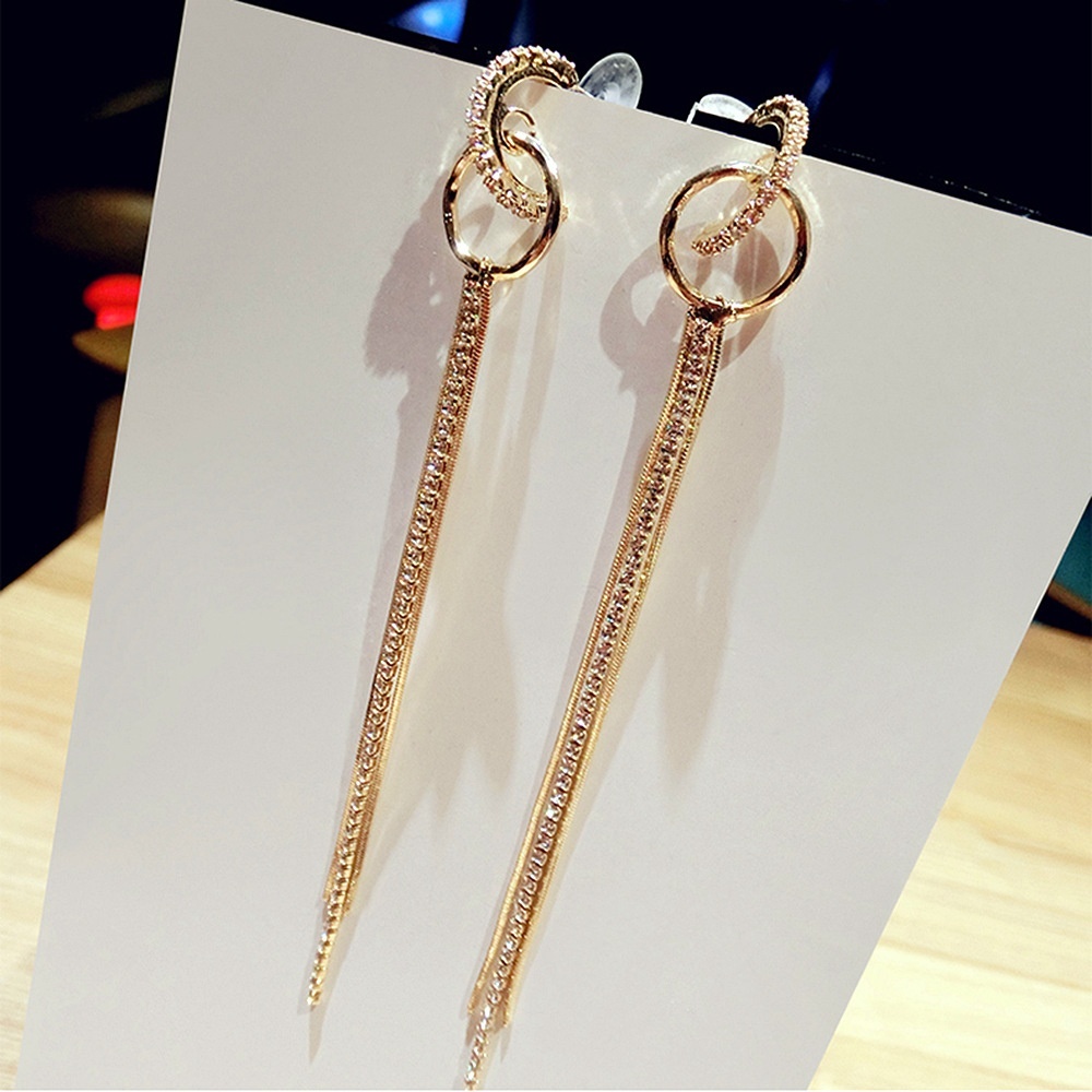 Khuyên tai dáng dài phong cách Hàn Quốc cá tính thời trang 925
