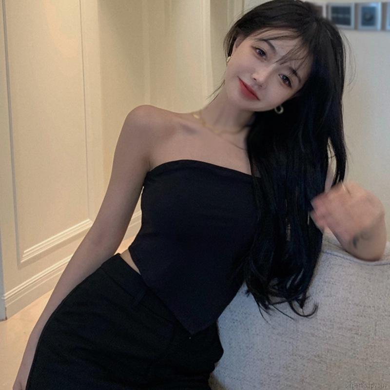 Áo Tank Top Màu Trơn Thiết Kế Quyến Rũ Cho Nữ