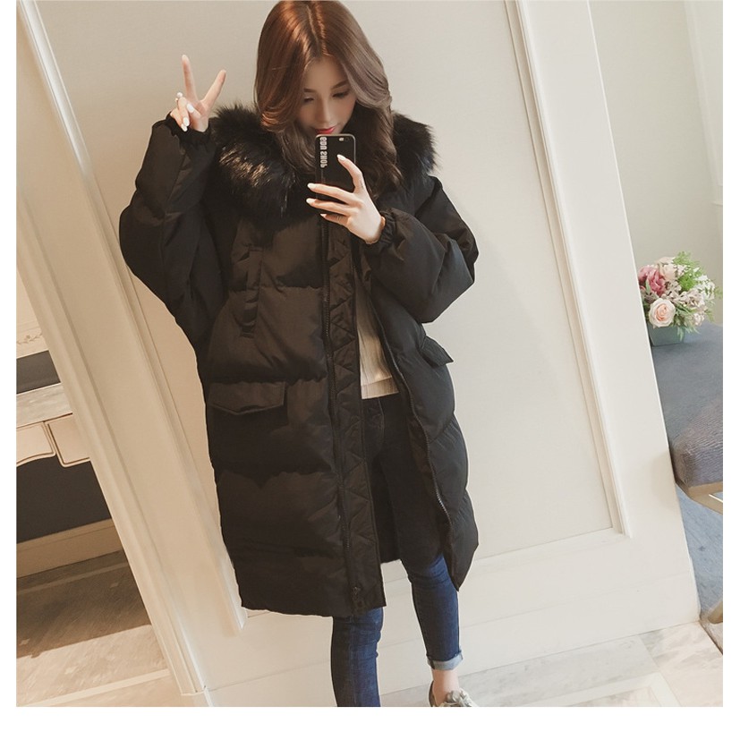 Sẵn Đen SML, Ghi S - Áo phao béo dáng dài loại đẹp AP15 (Ảnh thật sp)