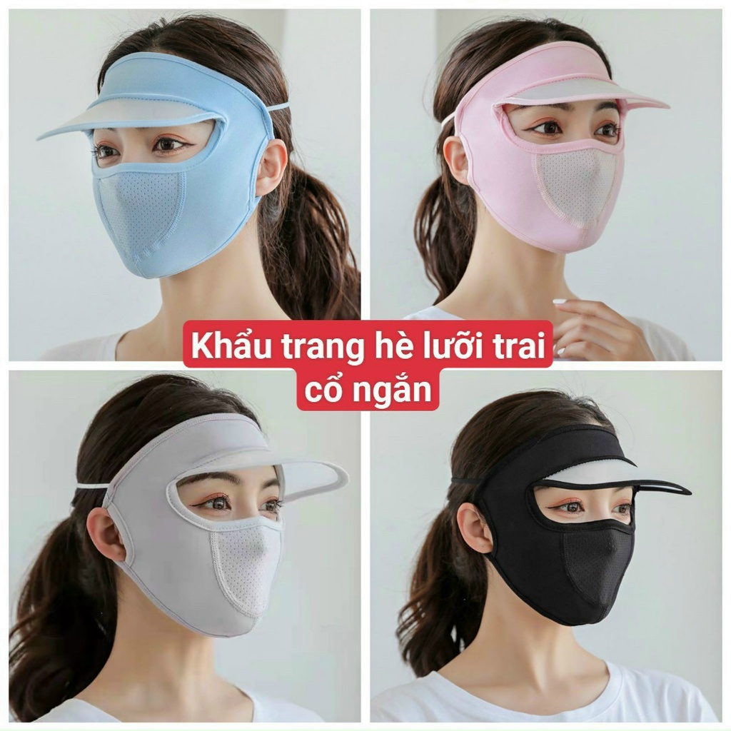 Khẩu trang ninja lưỡi chai che kín mặt chống nắng hiệu quả cho nam và nữ