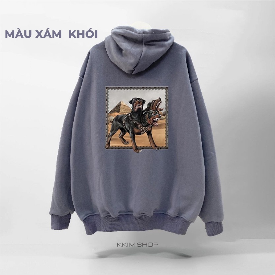 Áo Nỉ HOODIE MIKENCO Ceberus, Áo hoodie XANH LÁ unisex nam nữ form rộng oversize chất liệu Nỉ bông cao cấp KKIM SHOP