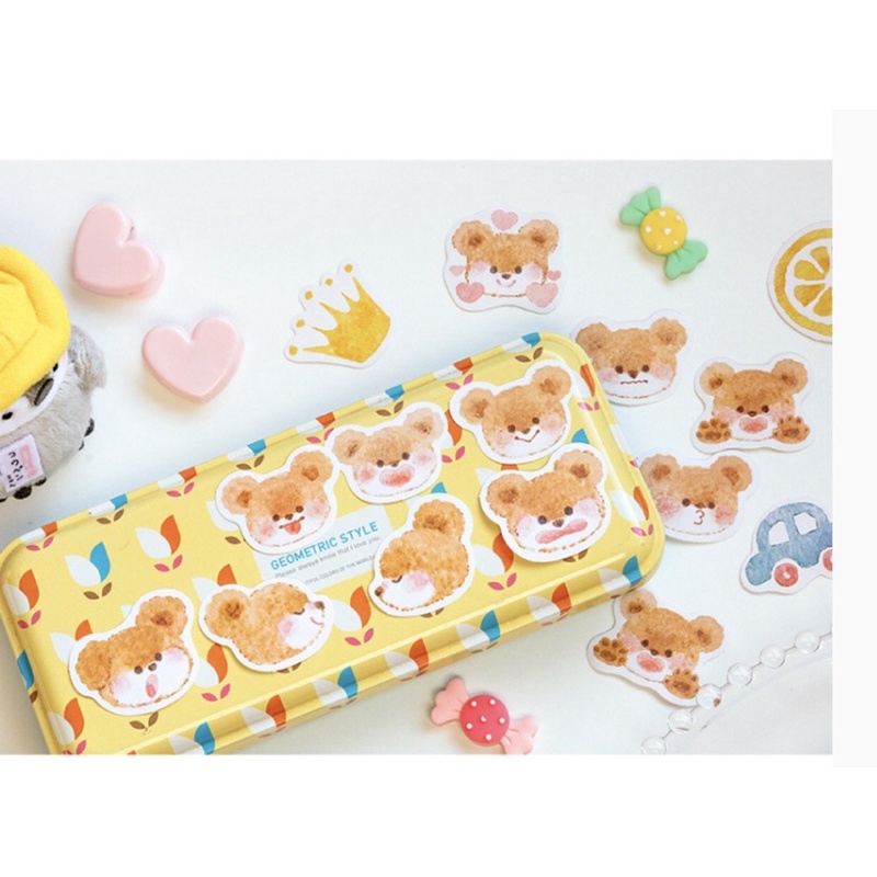Combo sỉ 20 hộp sticker gấu đáng yêu