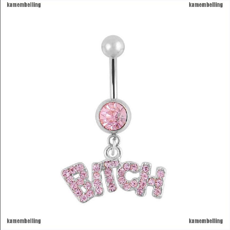 Khuyên Rốn Đính Đá Pha Lê Gợi Cảm