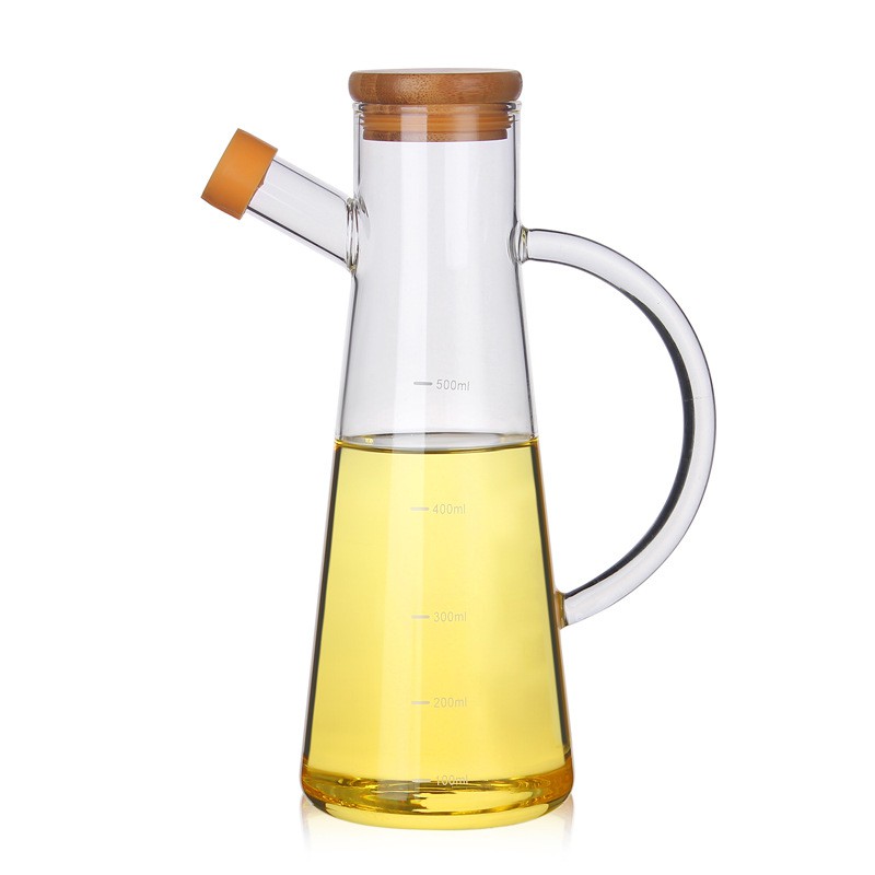 GETNOIVAS Bình Thủy Tinh Đựng Dầu Ô Liu 500Ml