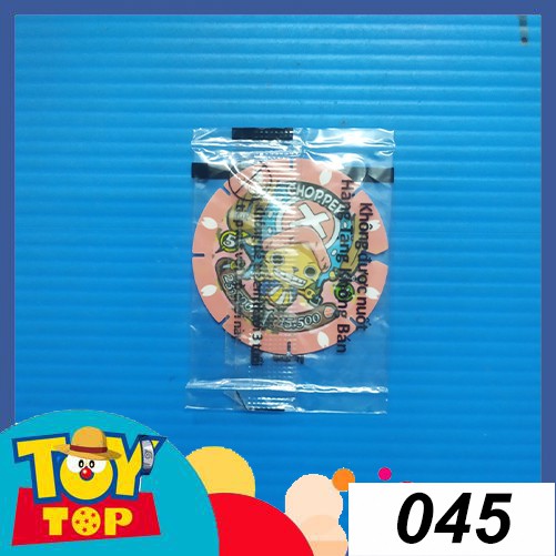 [Một thẻ] Thẻ Toonies One Piece Chibi Chopper đầu to Liên minh thủy chiến nhựa lắp ghép tròn xếp hình còn seal