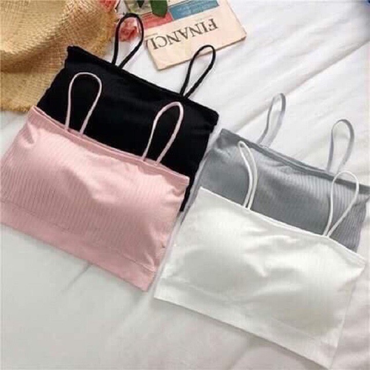 Áo Ngực Bra Gân Tăm Hai Dây - Áo Quây Hot ✨ FREESHIP ✨ Chất Cotton Co Dãn 4 Chiều 809