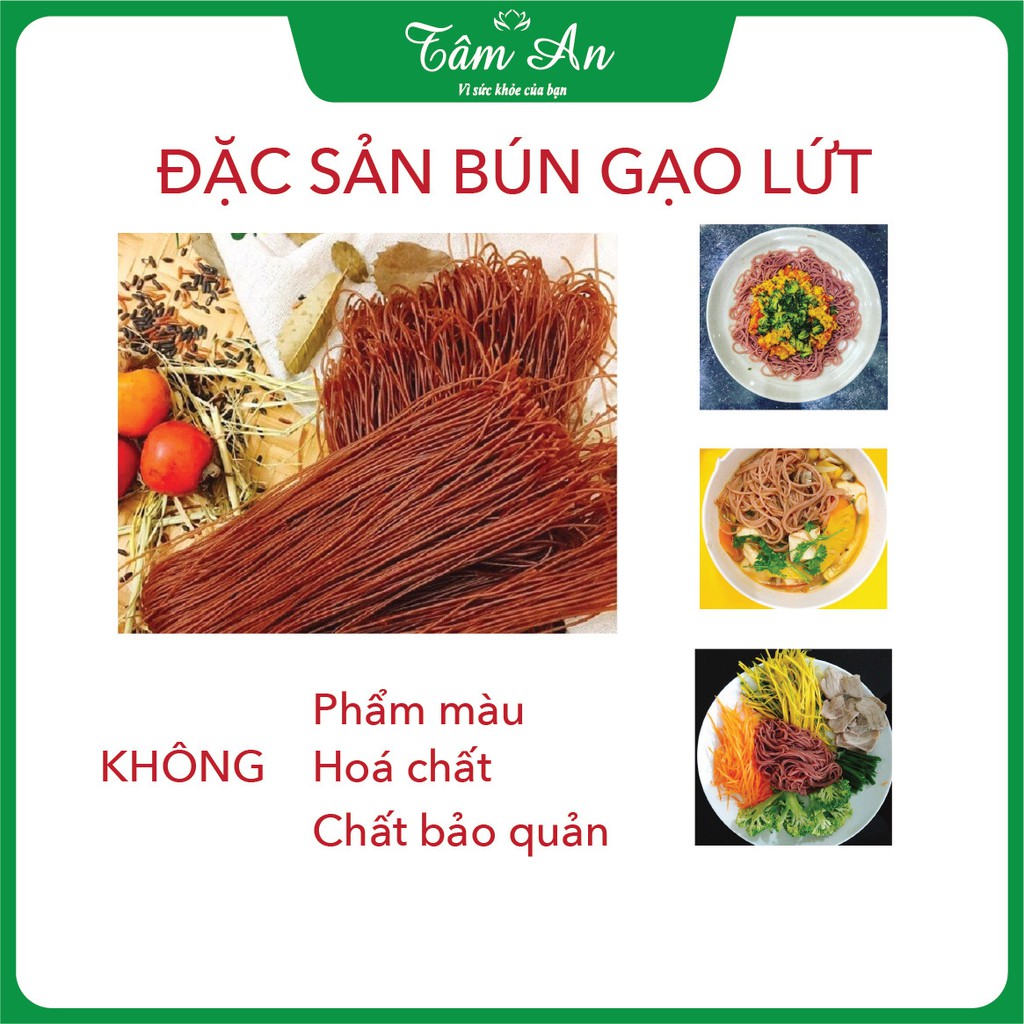 [100% Gạo Lứt ❤️] Bún gạo lứt đỏ thực dưỡng Eat Clean ❤️  Phở gạo lứt  đỏ    - Đơn  50k freeship Extra được 20k