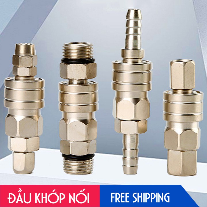 KHỚP NỐI NHANH SF + PF – CÚT NỐI NHANH – CO NỐI HỆ THỐNG KHÍ NÉN, XI LANH, THIẾT BỊ HƠI – MẠ NIKEN