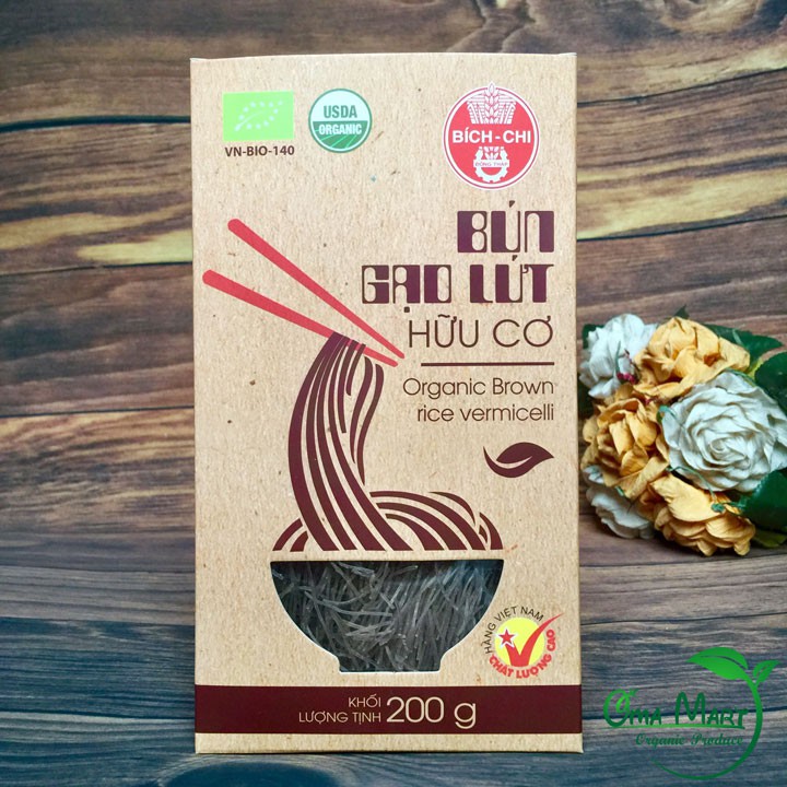 Bún Gạo Lứt Hữu Cơ Bích Chi 200g