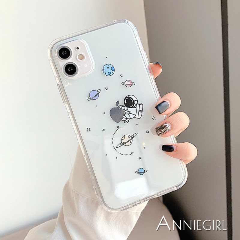 Ốp điện thoại TPU mềm họa tiết phi hành gia dễ thương cho IPhone 11 Pro Max XR Xs Max 8 7 Plus | BigBuy360 - bigbuy360.vn