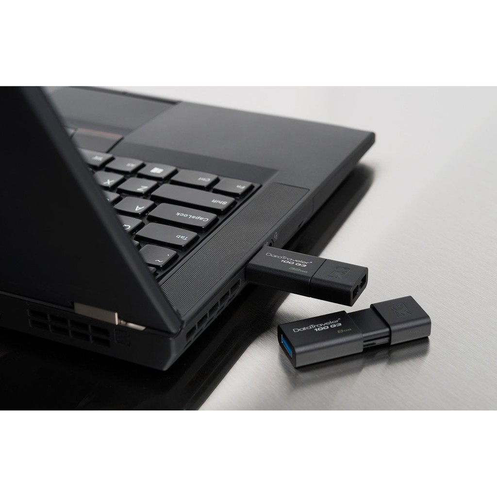 USB 3.0 Kingston DT100G3 16GB (Đen) - Kiểu trượt tiện dụng